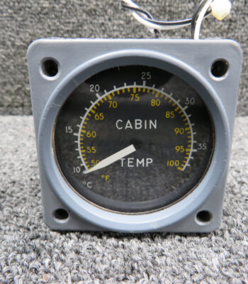 0221-007 B & D Instruments Cabin Temperature Indicator, Lighted